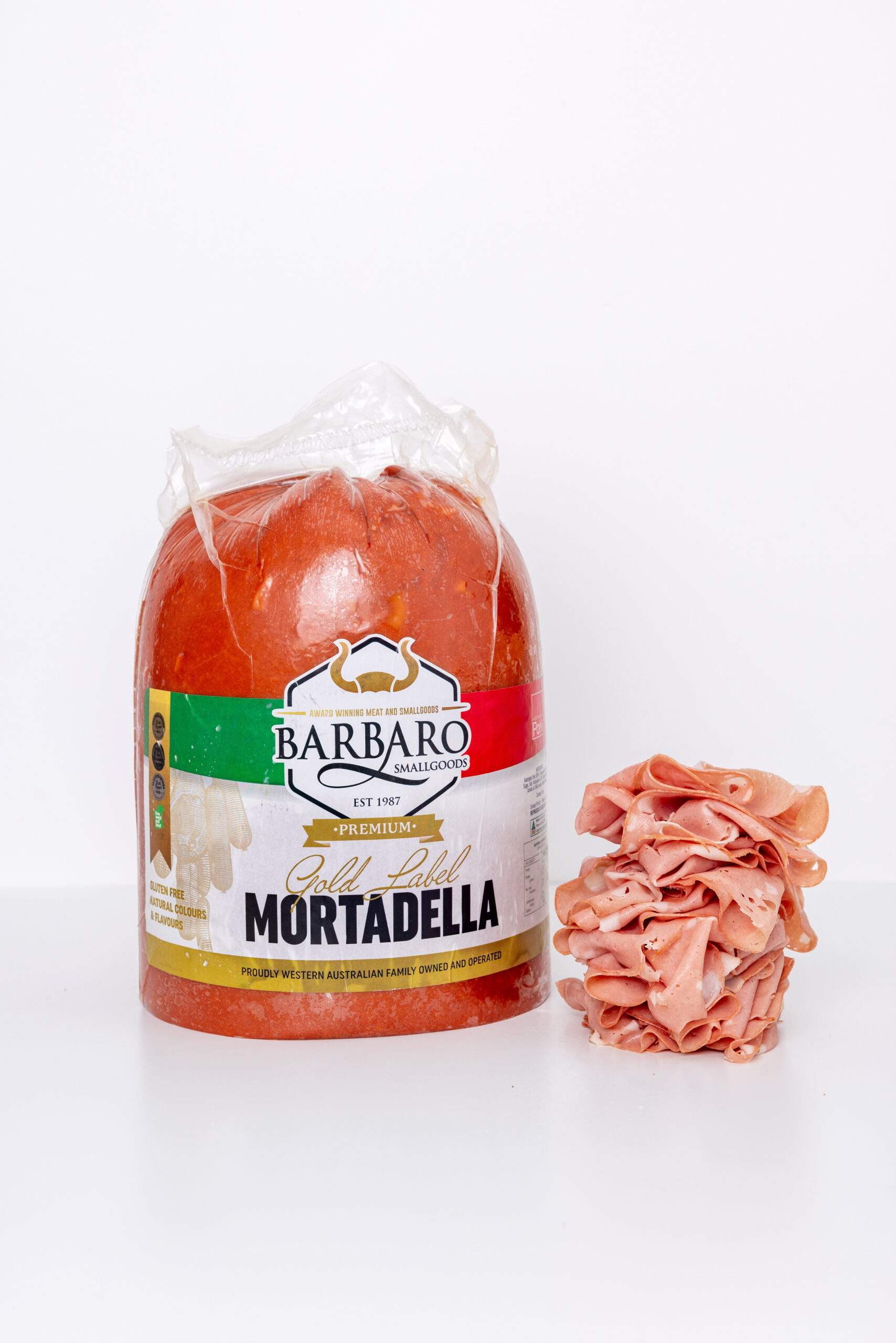 An Image of Gold Label Mortadella Plain Halves (2 per ctn)